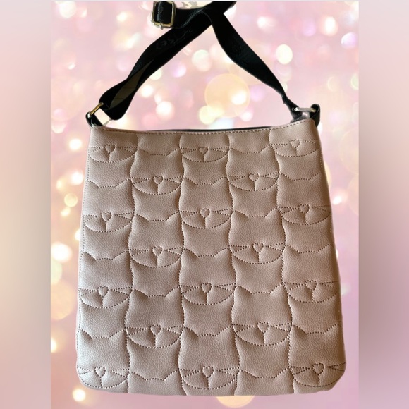 Betsey Johnson Luv Betsey Light Pink Quilted Cat Crossbody - Picture 7 of 8